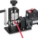 CREWORKS Automatic Wire Stripper Machine, Wire Stripper Electrical for 0.06"-0.9" (1.5-22 mm) Copper Wires with 3 Operation Modes, Wire Stripping Tool with Hand Crank for Scrap Wire Recycling