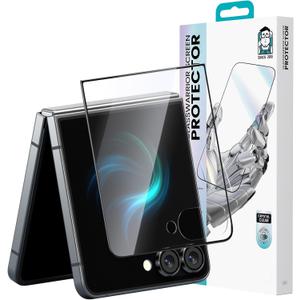 BENKS GlassWarrior HD Screen Protector for Samsung Galaxy Z Flip 7, 9H+ Shatterproof [Military-Grade Protection], Superior Scratch Resistance Ultra HD Tempered Glass Screen Protector