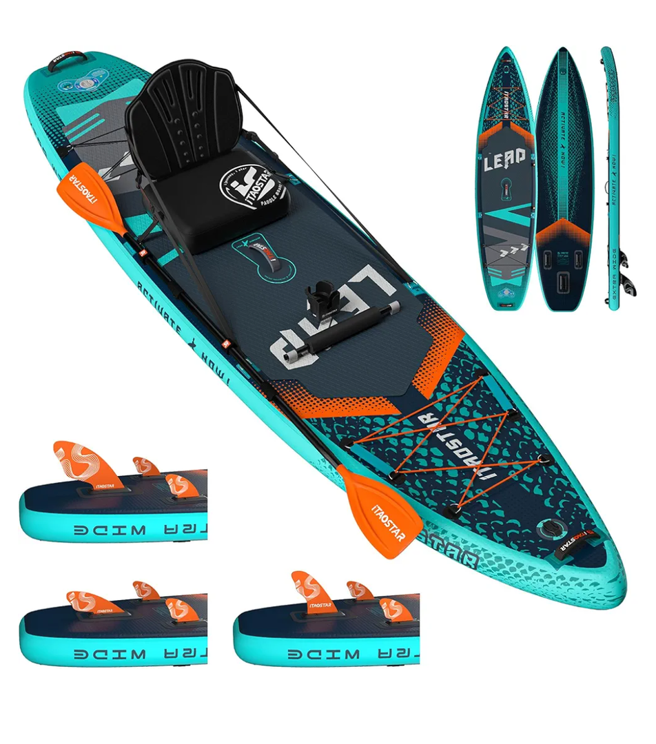 Lead 11‘ x 33" / 12’×35" Inflatable Stand Up Paddle Board - Premium SUP Board Kit - Ultra Stable Paddleboard for Adults & Youth - All Skill Levels - for Lakes, Oceans