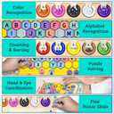 2 in 1 Double Side Magnetic Color and Number Maze, Montessori Alphabet Maze Board Toddlers Toys, Magnet Puzzle Learning Counting Color Matching Toy Clearance Deal