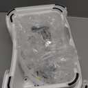 Forbena Toddler Step Stool for Bathroom Sink, 2 Step Stool for Kids Toilet Potty Training, Non-Slip Toddlers Baby Child Kid Plastic Poop Stools with Handle for Kitchen Counter Bed (White-Grey)