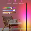 OIYN Smart RGBICW LED Corner Floor Lamp - 16 Million DIY Colors, 68+ Scenes, Music Sync, App & Remote Control, Color-Changing Ambient Lighting for Living Rooms, Bedrooms, and Gaming Rooms