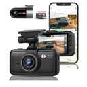 Miofive Dash Cam Car Front Rear 4K+4K WiFi Bluetooth Dash Cam with 64GB SD Card, Dual Car Camera with Parking Monitoring, Super Night Vision, HDR, G-Sensor, Loop Recording, App Control, Max 512GB