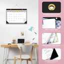 5 x Desk Calendar 2026-2027, 21-Month Calendar Runs Unitl June 2027, Large 17" x 12" Monthly Desktop & Wall Calendar for Home & Office - Checkered