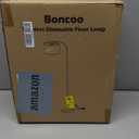 Boncoo LED Floor Lamp Fully Dimmable Modern Standing Lamp Arc Floor Lamp with Adjustable Drum Shade, Tall Pole Reading Lamp Light for Living Room Bedroom Study Room, Bulb Included (Gold)