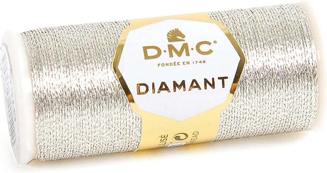 DMC Diamant Metallic Thread 38.2yd-Light Silver