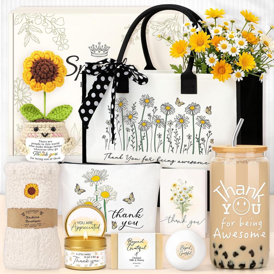 Thank You Gifts for Women Employee Teacher Appreciation Gifts for Women Best Appreciation Gift Ideas Basket Thank You for Being Awesome Gift Set for Coworker Nurse Staff Coach Friend Mom Boss Families