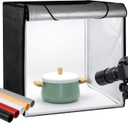 Finnhomy 20 x 20 Photo Box Professional Portable Photo Studio Photo Light Studio Photo Tent Light Box Table Top Photography Shooting Tent Box Lighting Kit