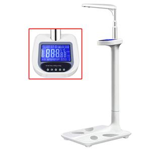 Professional Digital Physician Scale, Ultrasonic Height and Weight Scale, Body Composition Analyzer, Height Measuring Instrument, for Medical Institutions/Schools, 441 Ib (200 Kg)