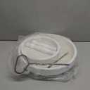 Farmhouse 2 Tiered Tray Stand for Home Decor, Wooden Serving Tiered Tray for Coffee Bar Table Centerpiece, Decorative Trays Kit for Countryside, Round Rustic Stand for Cake Cupcake(White)