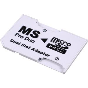 UCEC Dual Slot PSP Memory Card Adapter Micro SD/SDHC to Memory Stick Pro Duo Adapter Compatible with Sony PSP, Camera