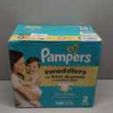 Pampers Swaddlers Diapers, Size 2 (10-22 lbs), 148 Count, Absorbent, Keeps Baby Dry and Comfortable, Skin Safe Disposable Baby Diaper