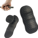 AntiSlip Workout Grips, Ergonomics Workout Rubber Gym Grips Pads, Suitable for Men and Women Weightlifting, Deadlift, Fitness Training and Exercise, Protect Your Gymnastics Hand Grips (Black)