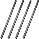 Tenare 4 Pieces Hanging File Rails PVC Black File Rails Hanging System Keeping Your Folders Neat and Organized(1/2 Inch Drawer Sides 15.8 Inch Long)