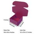 20 Pack 9.8x9.8x4 in Cranberry Shipping Boxes