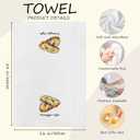 Funny Baking Kitchen Towels Set - Gifts for Bakers Chef Italian, Baking Lovers Gifts, Formaggio E Aglio Olive Oil Hand Towels Dishcloth for Kitchen Decorative 16x24, Set of 2