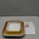 Hallway Light Modern LED Ceiling Light Fixture Square 6000K Close to Ceiling Light Gold Flush Mount Ceiling Lights for Kitchen Bedroom Balcony Bathroom