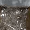 Irenare 100 Pcs 1 oz Squeeze Clear Sauce Bottles with Twist Cap Lids Empty Small Round Plastic Bottles for Oil, Liquids, Paint, Condiment Dispenser, Tattoo Ink, Hair Applicator, Crafts