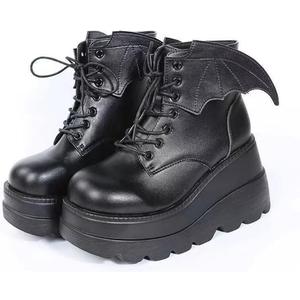 Ulalaza Women Mary Jane Dress Pumps Lolita Shoes Cute Platform Gothic Double Ankle Strap Round Toe Chunky Heel Uniform Pumps Shoes Perfect for School Party Business Work Dance Date Night Club 6.5