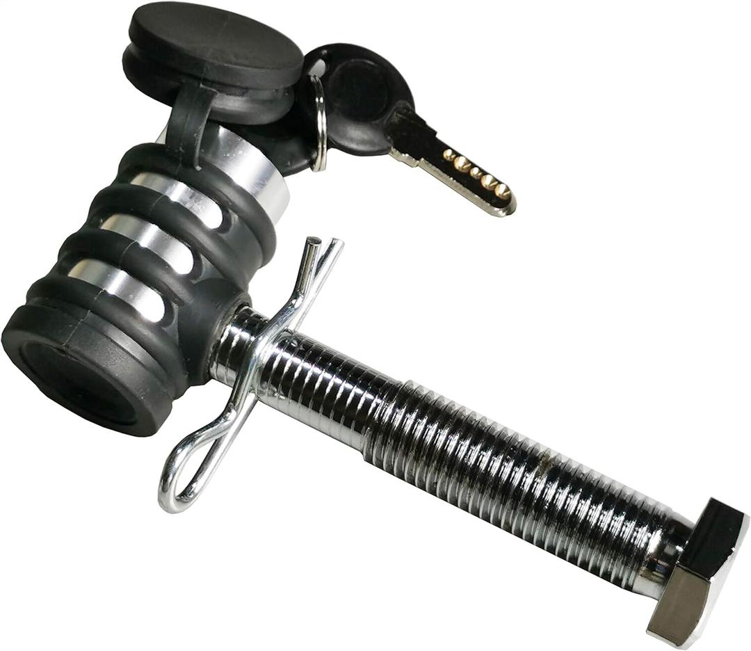 MaxxHaul 50376 Threaded Hitch Locking Pin for MaxxHaul Models 70210, 50250 & 50606 Bike Racks with Compatible Parts Only, M16 Threaded pin Works on The 2" Receivers Less Than 3.3" Wide