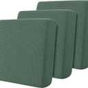 Hokway 3Piece Couch Cushion Slipcovers Stretch Reversible Cushion Protector Slipcovers Sofa Cushion Protector Covers (Celadon,Small-3PC)