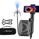 Endoscope Camera with Light for iPhone & Android 360 Rotation Borescope Camera with Light, Two-Way 1080P HD Snake Camera with 5.01FT IP67 Waterproof for Mechanics & Plumbers,6.2mm Lens
