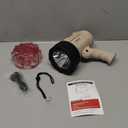 YIERBLUE Rechargeable Spotlight Flashlight with 1000000 High Lumen LED, IP67 Waterproof Long Running Spot Light searchlight, Impact Resistant Handheld Spotlight with Foldable Stand and Red Lens (Pearl)