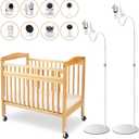 Baby Monitor Mount,Baby Monitor Floor Stand Compatible for Infant Optics DXR-8Pro,NanitPro,HelloBaby,eufy,ANMEATE Camera,Adjustable Height Baby Holder