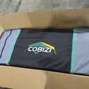 COBIZI 10x30 Pop up Canopy with 8 Removable Sidewalls, Outdoor Canopy Waterproof Commercial Tents for Parties Wedding, with Upgrade Raised Top Cover and Roller Bag, with 4 Sandbags(Gray)