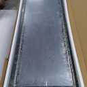 Alpine Corporation 72" Tall Indoor/Outdoor Mirror Waterfall Floor Fountain, LED Lights & River Stones, Elegant Bronze Finish for Home, Office, Patio & Entryway Decor