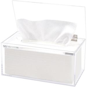 Wipes Holder Container Refillable, Acrylic Dispenser Box for Disposable Wipes, Rectangle Disposable Face Towels, Clear