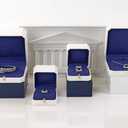 Leather Bracelet Gift Box Bangle Holder Octagonal Jewelry Gift Box For Bangle Bracelet Storage