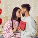 D24TIME Funny Valentines Day Cards Gifts for Him Her Boyfriend Girlfriend Husband Couple Valentines Anniversary Love Card Gift for Kids Family Friends Cat Lovers Birthday Greeting Cards with Envelopes