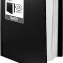 Dunwell Presentation Binder 60-Pocket, Displays 120 Pages, 8.5x11 Portfolio Binder with Plastic Sleeves, Storage and Organizer for Documents, Photos, Kids Artwork, Projects, Recipes (Black)