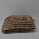 FY FIBER HOUSE Throw Blanket for Couch Soft Warm Fuzzy Twin Size Blankets for Sofa All Season Use, 60x80 Inches, Camel
