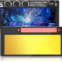 2x4 Auto Darkening Welding Lens, Shade 5-13 Adjustable, Solar Powered with HD True Color Technology - Fits Standard Welding Helmets/Hoods.