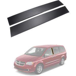 Flecto B Pillar Door Molding Trim Compatible with 2008-2020 Dodge Grand Caravan & 2008-2016 Chrysler Town & Country, Replaces 926-445 926-446 5020664AA 5020665AA (2PCS)