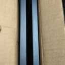 Babelio 29.7-46.5" No Bottom Bar Baby/Dog Gate for Stairs, House and Doorways, Auto Close Safety Pet Gates with Large Walk Thru Door, Hardware Mount, Black