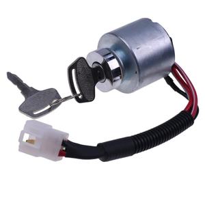 FridayParts Ignition Switch 66101-55200 6610155200 Compatible for Kubota ZD18 ZD21 ZD25F ZD28 G2160 G2460G TG1860 G1700 G1800 G1900 G2000 BX1500D BX1800D BX1830D BX2200D BX2230D BX22D BX23D