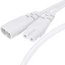 MECCANIXITY T5 LED Tube Connector Cable 2 Pin 30CM Male to Female Extension Cord for LED Integrated Light Tube, Pack of 10