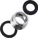 2pcs Faucet Aerator Adapter,20mm Male To 22mm Male Fine Thread Brass Sink Faucet Adapter for Connecting