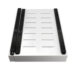 VGATSAUTO Adjustable Cabinet Pull Out Shelf Carbon Steel Slide Drawer Organizer 3 Sideline Rails Kitchen Storage Large Capacity Easy Install Strong Quiet
