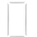 Trim Fast 5/8 in. D x 18 in. W x 36 in. L Unfinished Polystyrene, Pre-Mitered, Wall Panel Moulding Frame, Peel and Stick