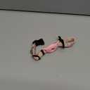 Dog Collar, Compatible with AirTag, Polyester Pet Cat Puppy Collar for Small, Medium, Large, & Extra Large Dogs, Pink Rose, S: 9.8''-15.7'' Neck