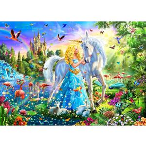 Puzzles for Kids Ages 8-10 6-8 - Princess & Unicorn Floor Puzzle- 200 Piece Jigsaw Puzzles for Kids Ages 10-12 Year Old and Adults.Colorful Children Puzzles for Girls and Boys Educational Toys