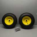 16x6.50-8 Tubeless Tire and Wheel, 16x6.5-8 Lawn Mower Tires With 3" Offset Hub and 3/4" & 5/8" Precision Bearings &1" Bushings, Replacement for Riding Mower and Garden Tractor Front Wheel