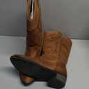 LseLom Girls Cowboy Boots Cowgirl Fashion Ankle Western Boots Boys Boots with Walking Heel Little Kid Big Kid (Brown)