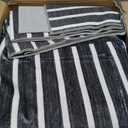 Washable Rug 8x10 Area Rugs for Living Room, Abstract Rug for Bedroom, Soft Rainbow Non Slip Throw Rugs with Rubber Back, Low Pile Stain Resistant Boho Geometric Carpet for Dining Room, Black