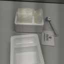 SPESHSTONES Marble Salt Cellar with Lid and Spoon 3 Inch White Onyx Small Seasoning Containers for Kitchen Accessories & Decor, Spice Jars, Sugar Bowl & Flaky Salt Dish for Countertop Storage