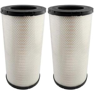 RS3534 Baldwin Engine Air Filter 25.2''x12.8'' Compatible with Peterbilt 378 379 388 Kenworth W900 Western Star 4900 EX FA SA Replaces AF25248 LAF3302 46863 6863 6863 TR518（2 Pack）